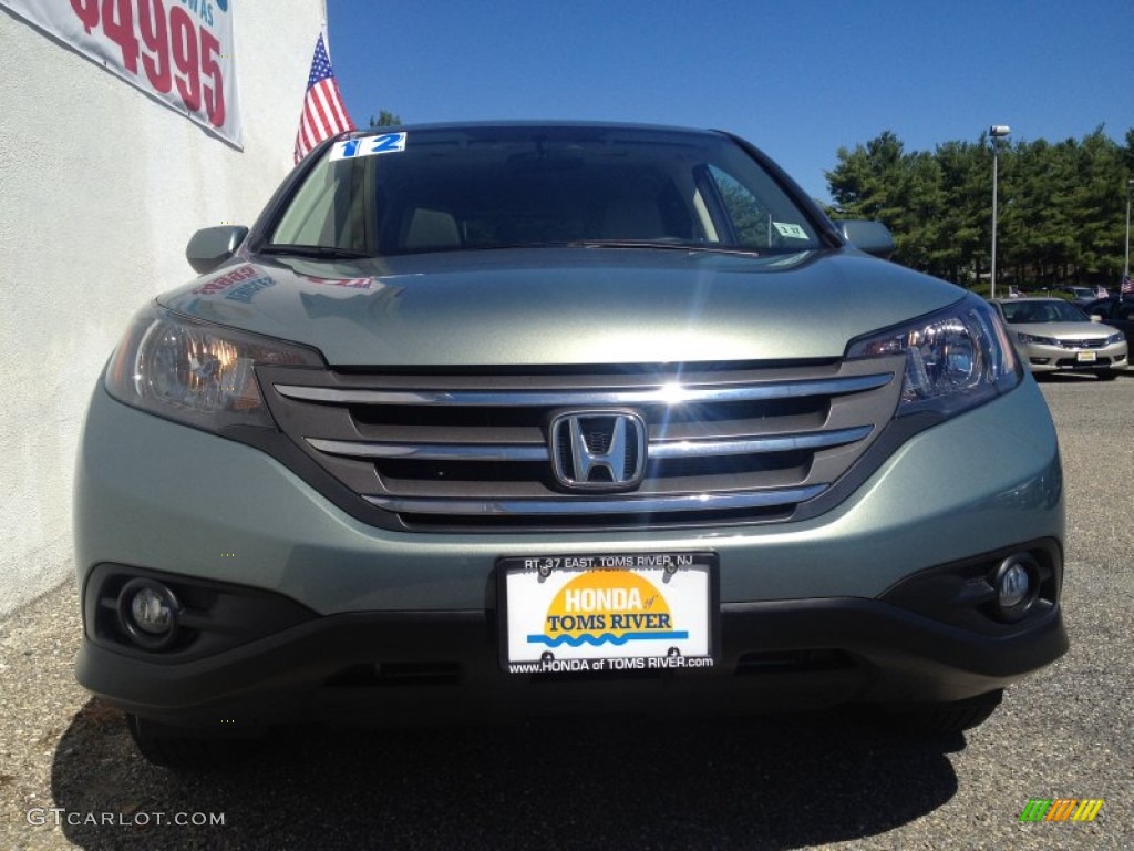 2012 CR-V EX 4WD - Opal Sage Metallic / Gray photo #4