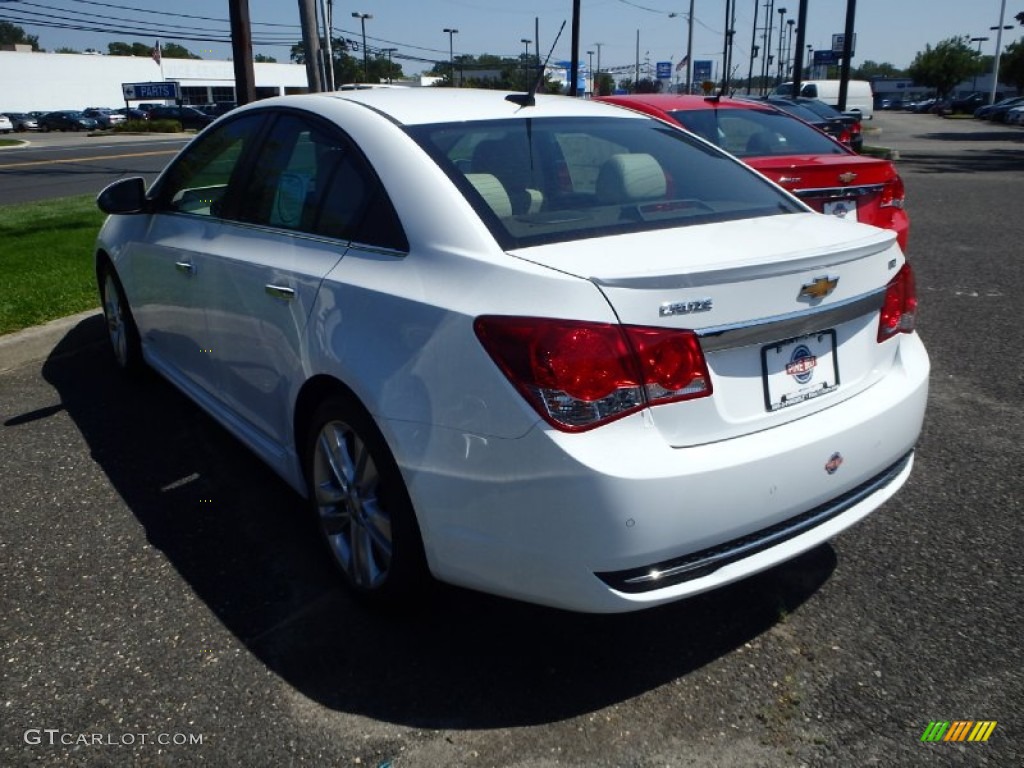 2014 Cruze LTZ - Summit White / Cocoa/Light Neutral photo #2