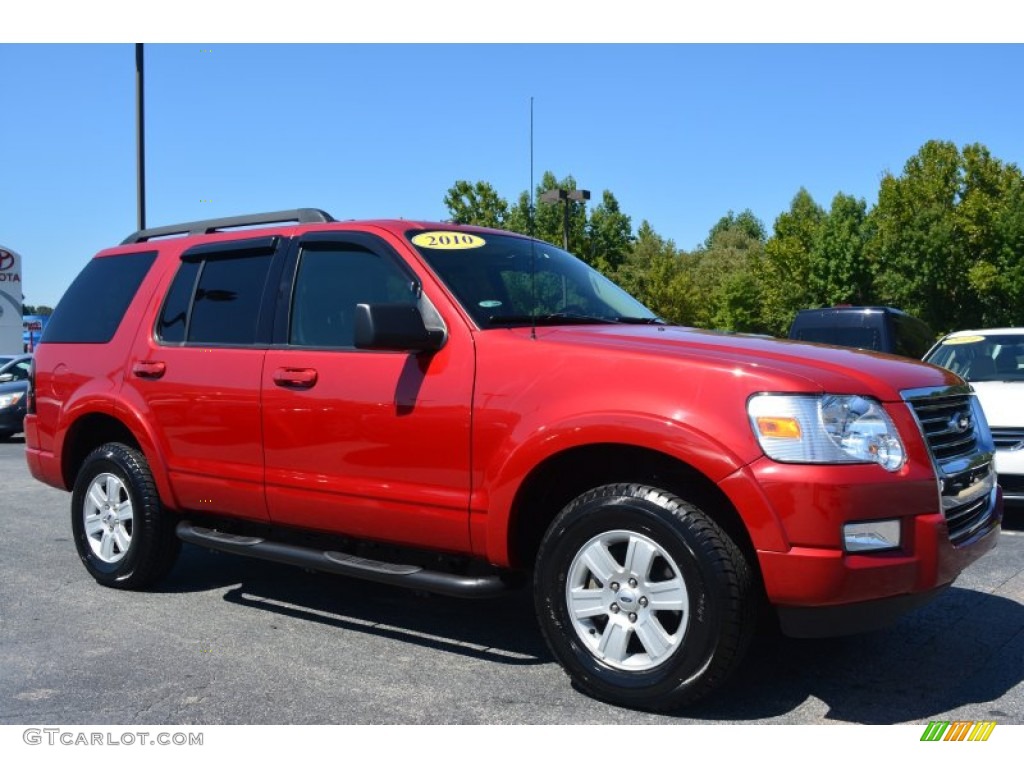 2010 Explorer XLT - Sangria Red Metallic / Black photo #1