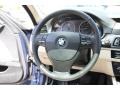 Oyster/Black Steering Wheel Photo for 2012 BMW 5 Series #96765323