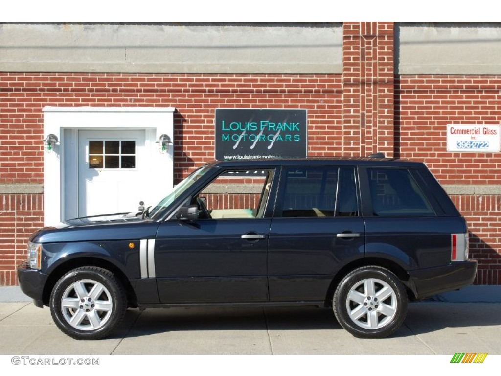 2005 Range Rover HSE - Adriatic Blue Metallic / Ivory/Aspen photo #3