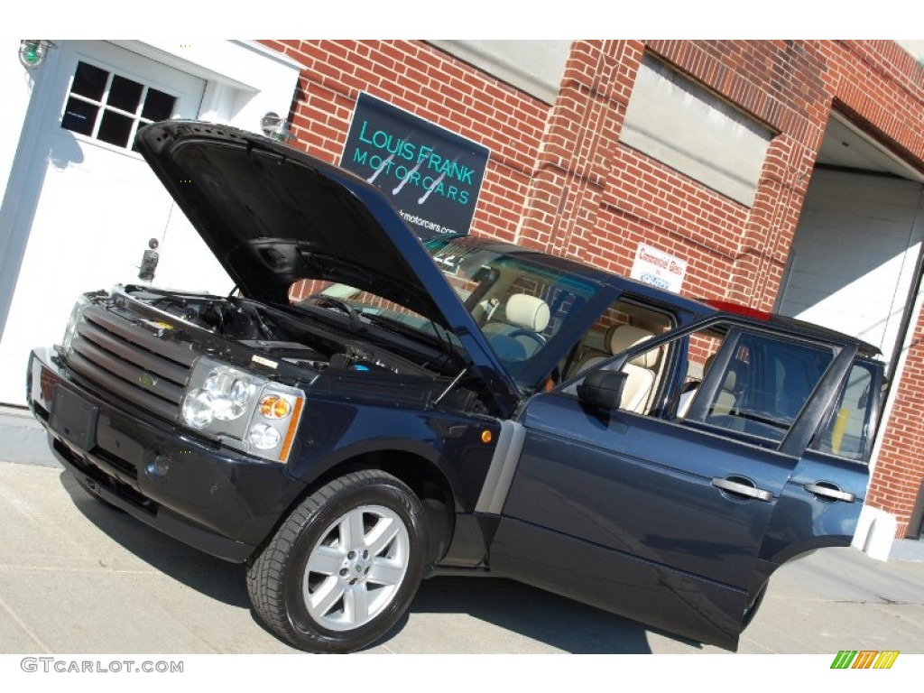 2005 Range Rover HSE - Adriatic Blue Metallic / Ivory/Aspen photo #29