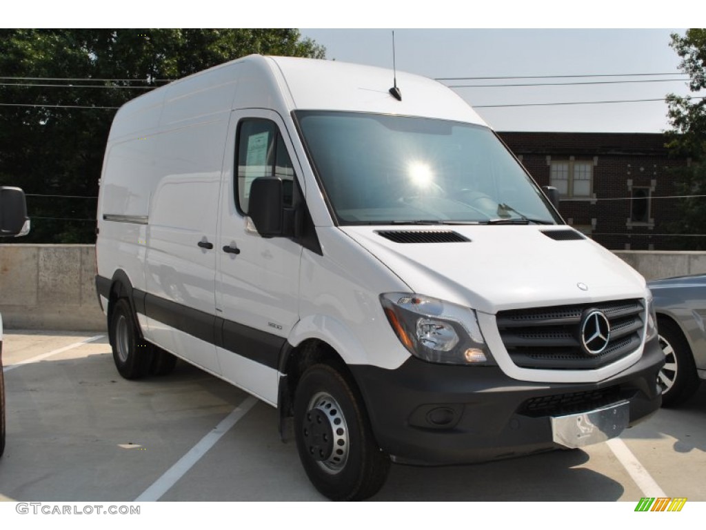 2014 Sprinter 3500 High Roof Cargo Van - Arctic White / Tunja Black photo #1