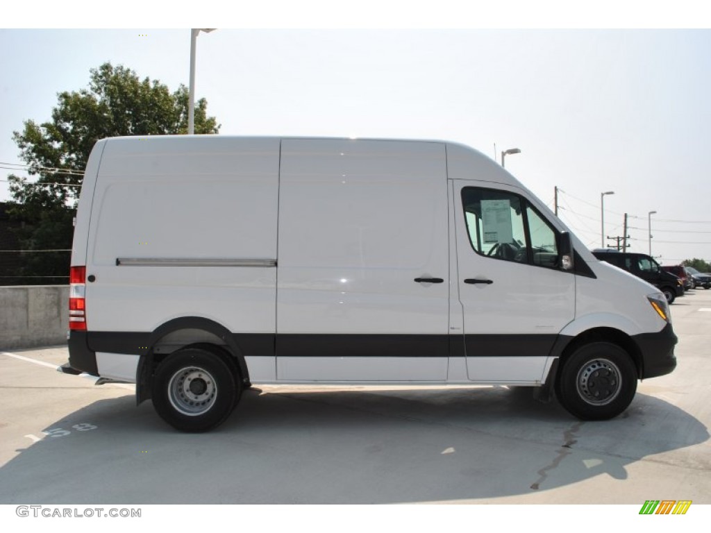 2014 Sprinter 3500 High Roof Cargo Van - Arctic White / Tunja Black photo #2