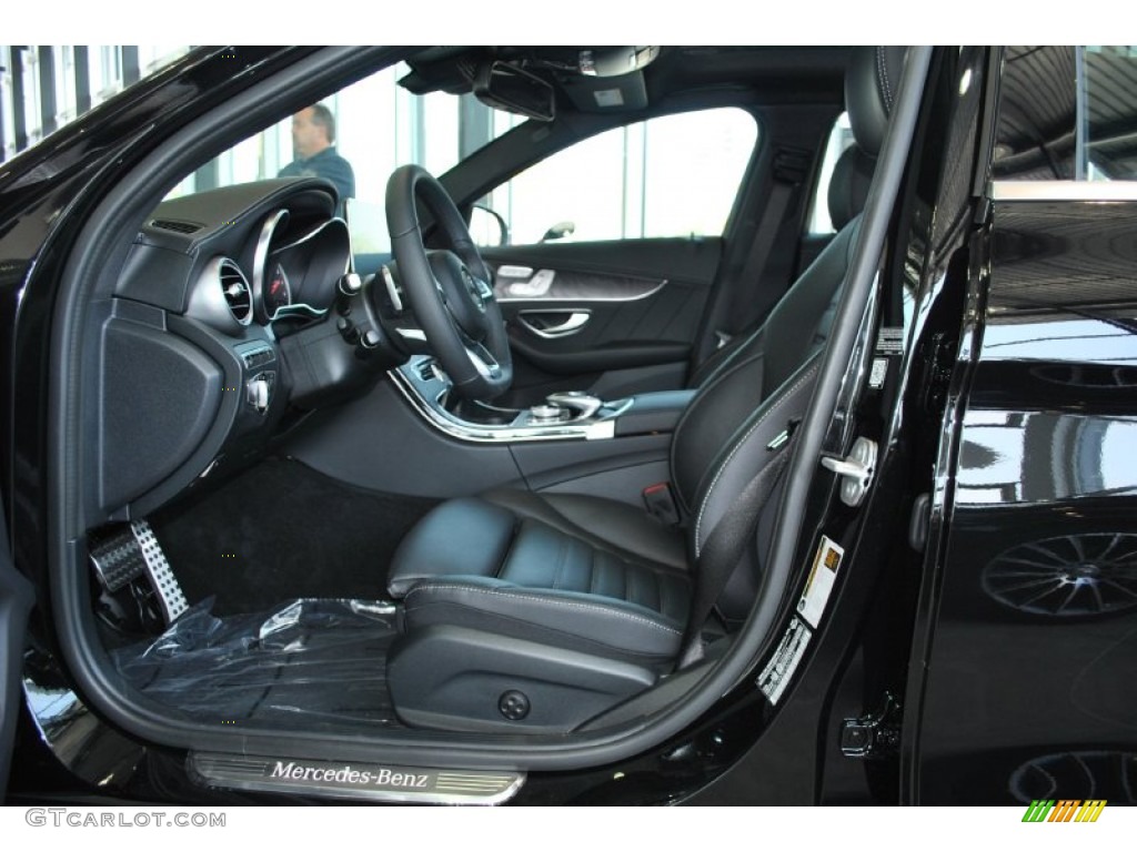 Black Interior 2015 Mercedes-Benz C 300 4Matic Photo #96768236