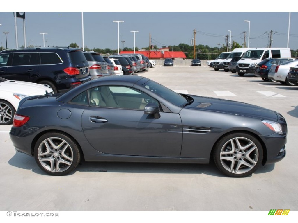 2014 SLK 250 Roadster - Steel Grey Metallic / Sahara Beige photo #2