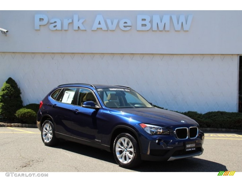 2014 X1 xDrive28i - Deep Sea Blue Metallic / Beige photo #1