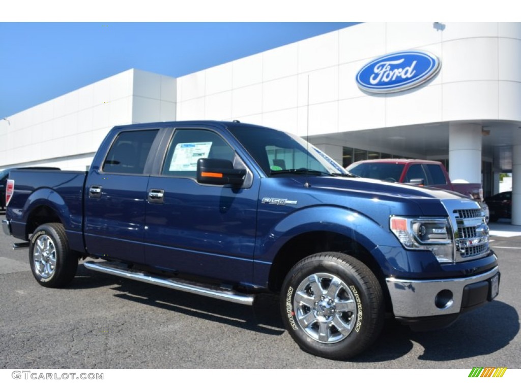 2014 F150 XLT SuperCrew - Blue Jeans / Steel Grey photo #1