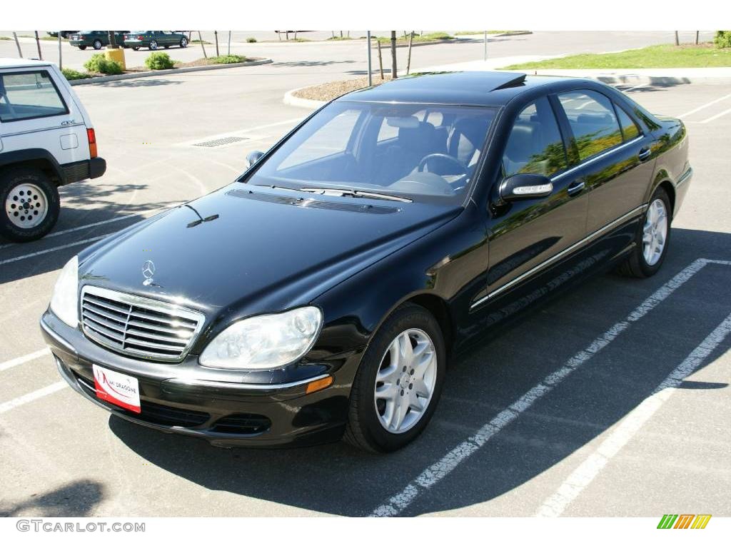 2003 S 500 Sedan - Black / Charcoal photo #1