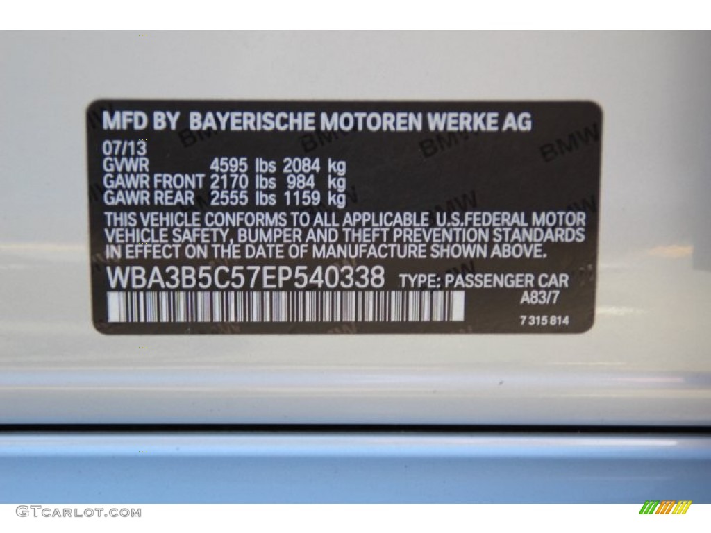 2014 3 Series 328i xDrive Sedan - Glacier Silver Metallic / Black photo #33