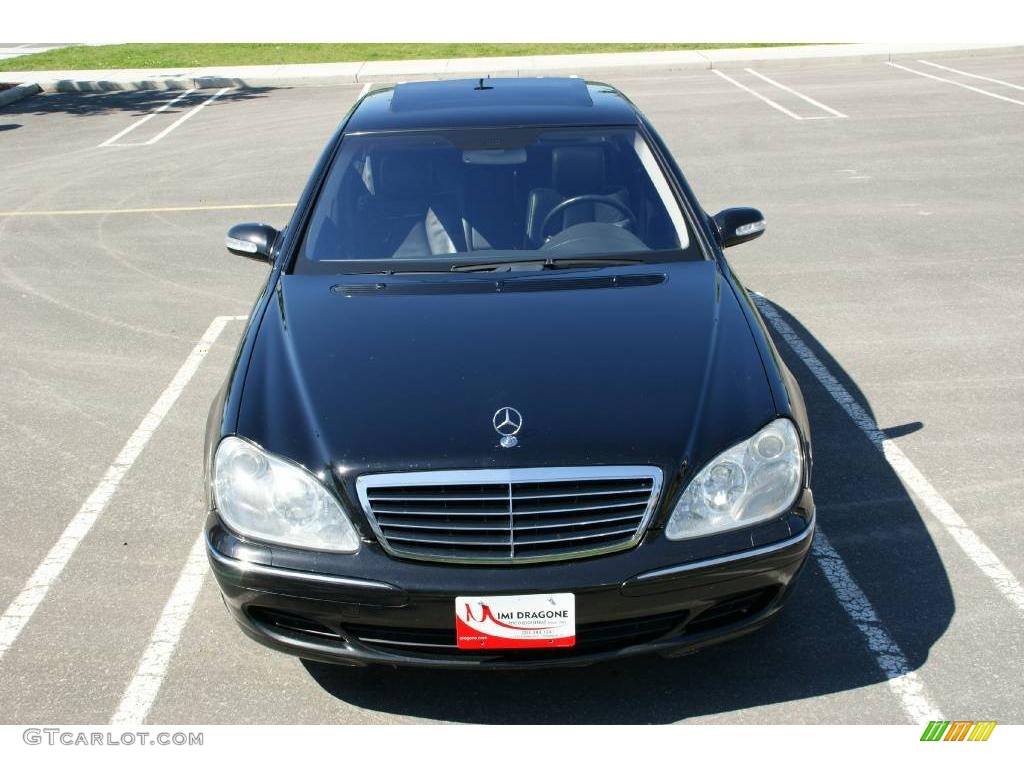 2003 S 500 Sedan - Black / Charcoal photo #2