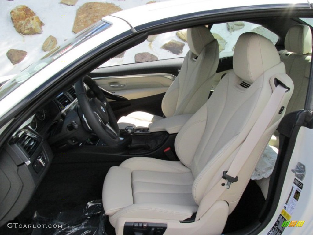Venetian Beige Interior 2015 BMW 4 Series 428i xDrive Convertible Photo #96771414