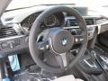 Venetian Beige 2015 BMW 4 Series 428i xDrive Convertible Steering Wheel