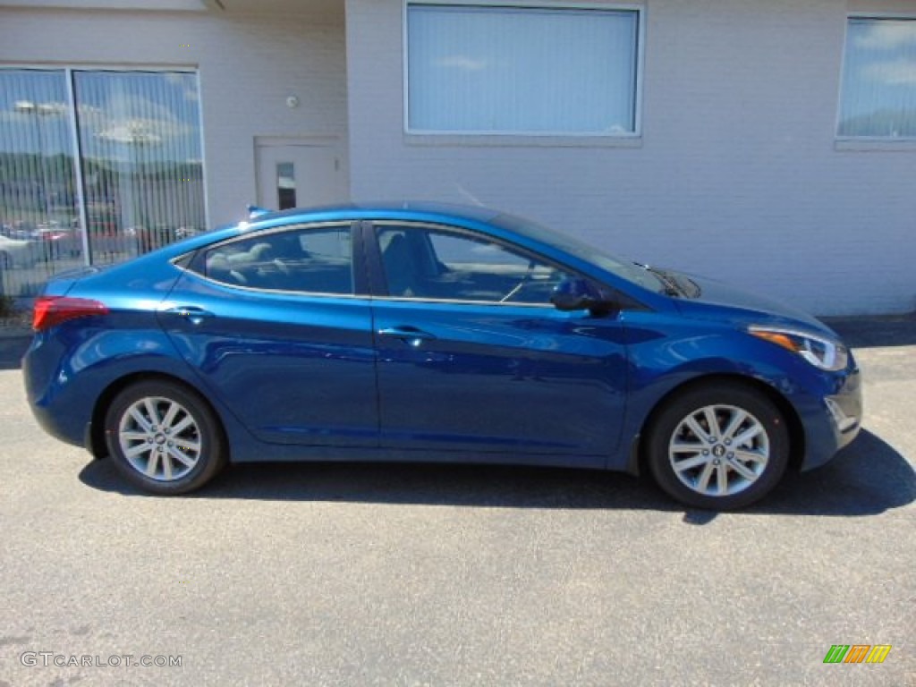 2015 Elantra SE Sedan - Windy Sea Blue / Gray photo #2