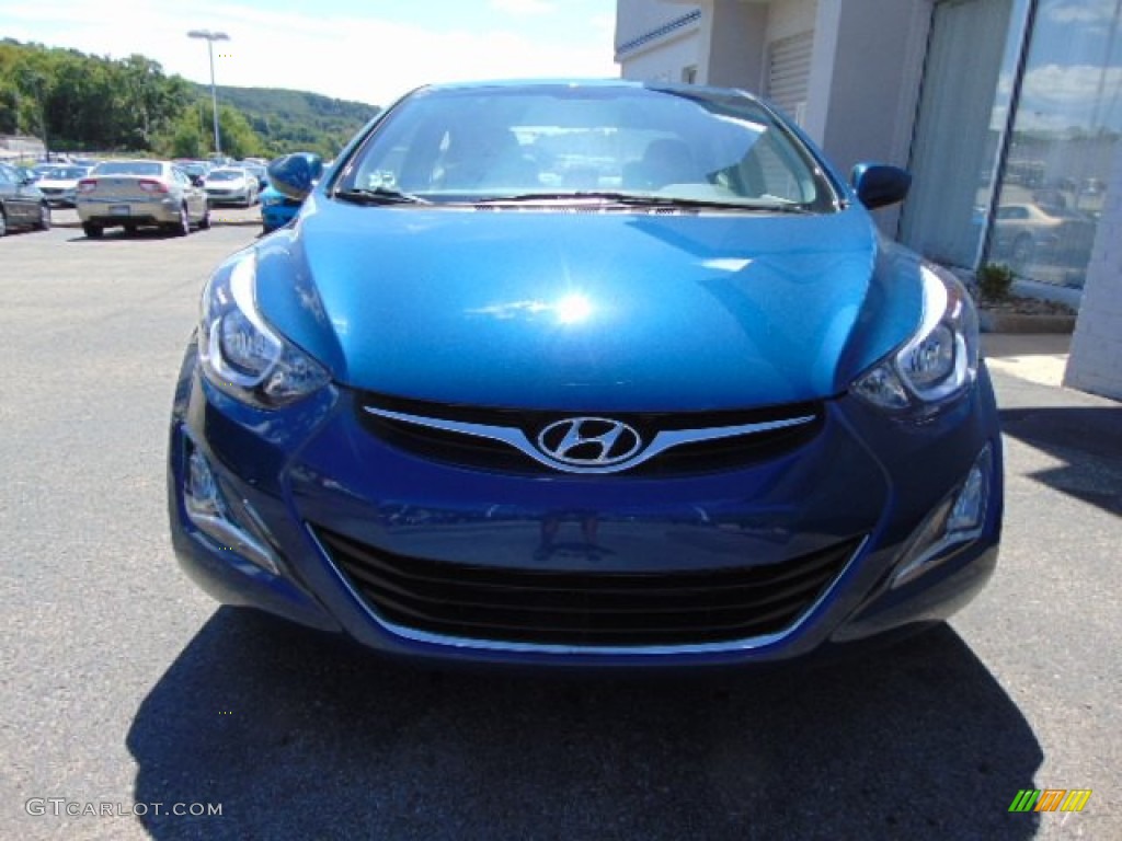 2015 Elantra SE Sedan - Windy Sea Blue / Gray photo #4