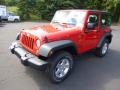 2015 Firecracker Red Jeep Wrangler Sport S 4x4  photo #2