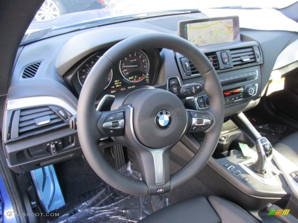 2015 BMW 2 Series M235i xDrive Coupe Black Steering Wheel Photo #96773524