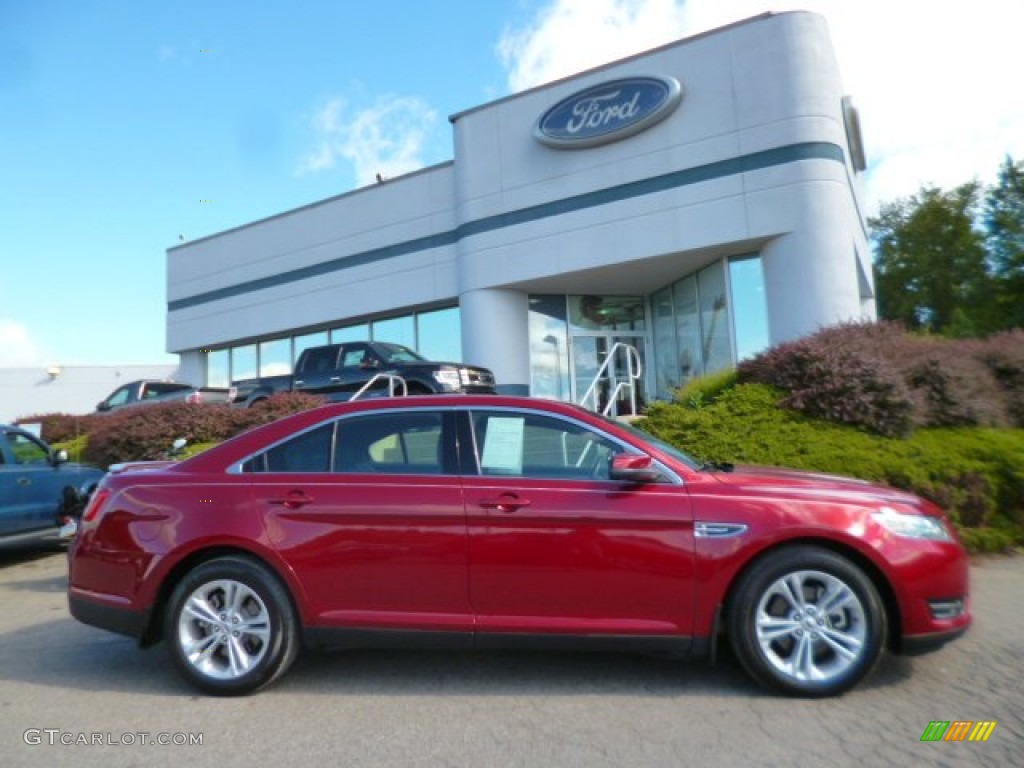 2013 Taurus SEL AWD - Ruby Red Metallic / Charcoal Black photo #1