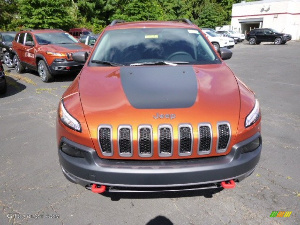 Mango Tango Pearl 2015 Jeep Cherokee Trailhawk 4x4 Exterior Photo #96774659