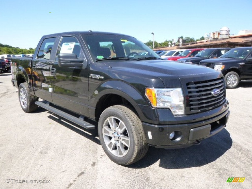 2014 F150 STX SuperCab 4x4 - Tuxedo Black / Black photo #2