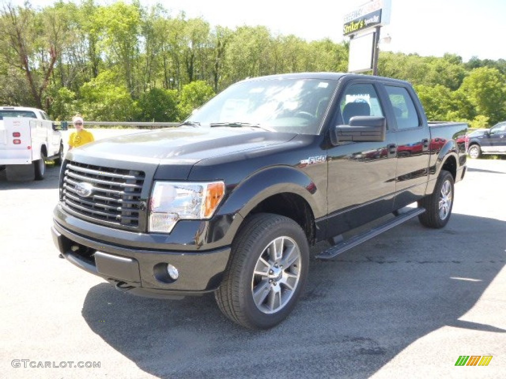 2014 F150 STX SuperCab 4x4 - Tuxedo Black / Black photo #4