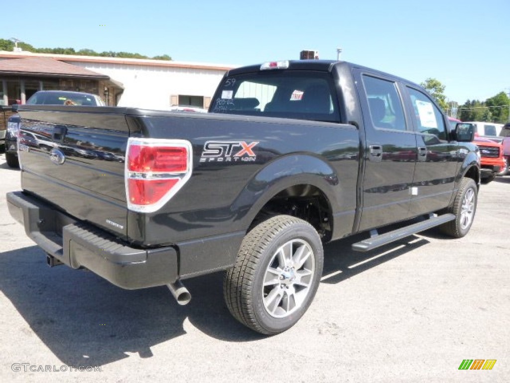 2014 F150 STX SuperCab 4x4 - Tuxedo Black / Black photo #8