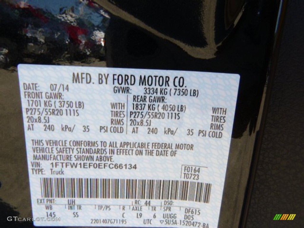 2014 F150 STX SuperCab 4x4 - Tuxedo Black / Black photo #20
