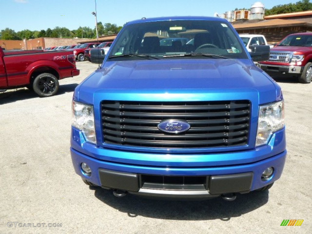 2014 F150 STX SuperCab 4x4 - Blue Flame / Steel Grey photo #3