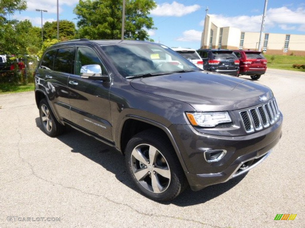 Granite Crystal Metallic 2015 Jeep Grand Cherokee Overland 4x4 Exterior Photo #96777989
