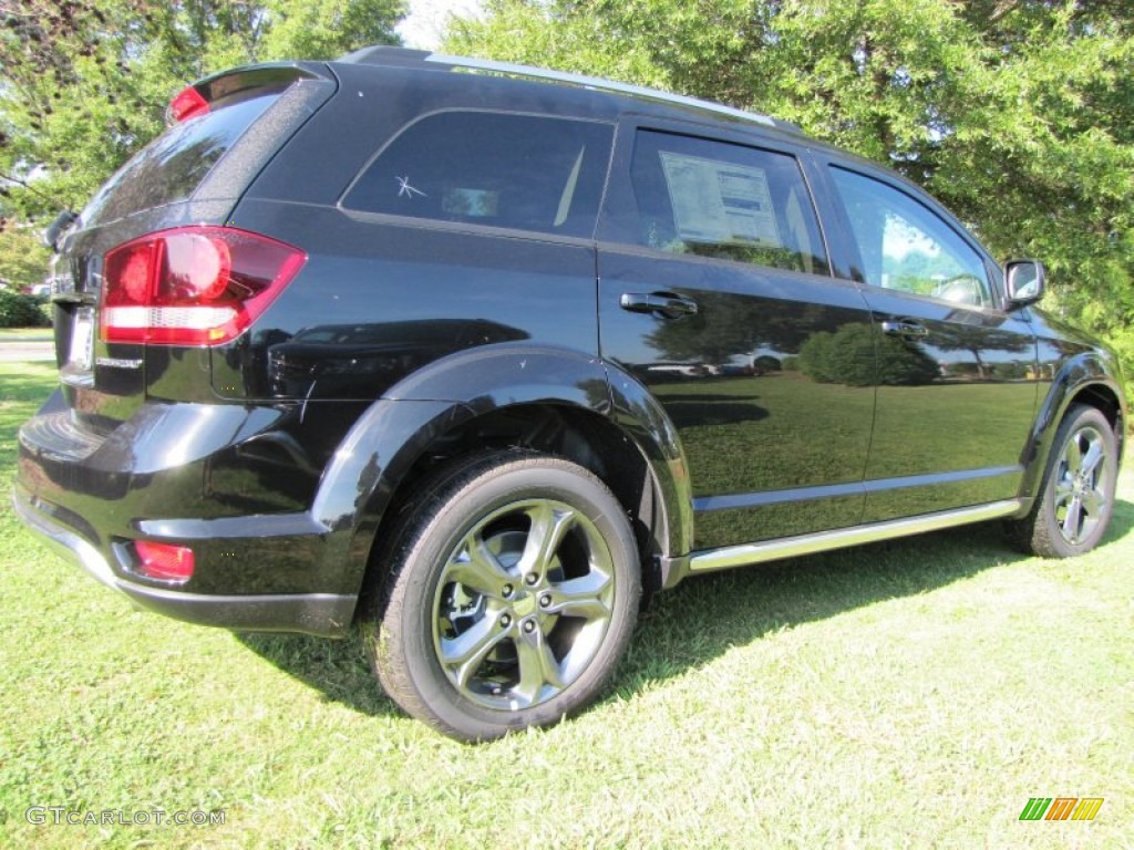 Pitch Black 2015 Dodge Journey Crossroad Exterior Photo #96778044