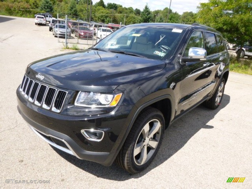 2014 Grand Cherokee Limited 4x4 - Brilliant Black Crystal Pearl / New Zealand Black/Light Frost photo #2