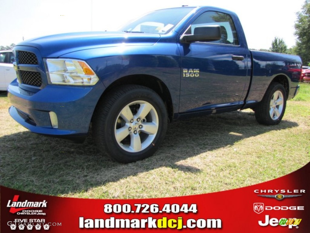 2014 1500 Tradesman Regular Cab - Blue Streak Pearl Coat / Black/Diesel Gray photo #1