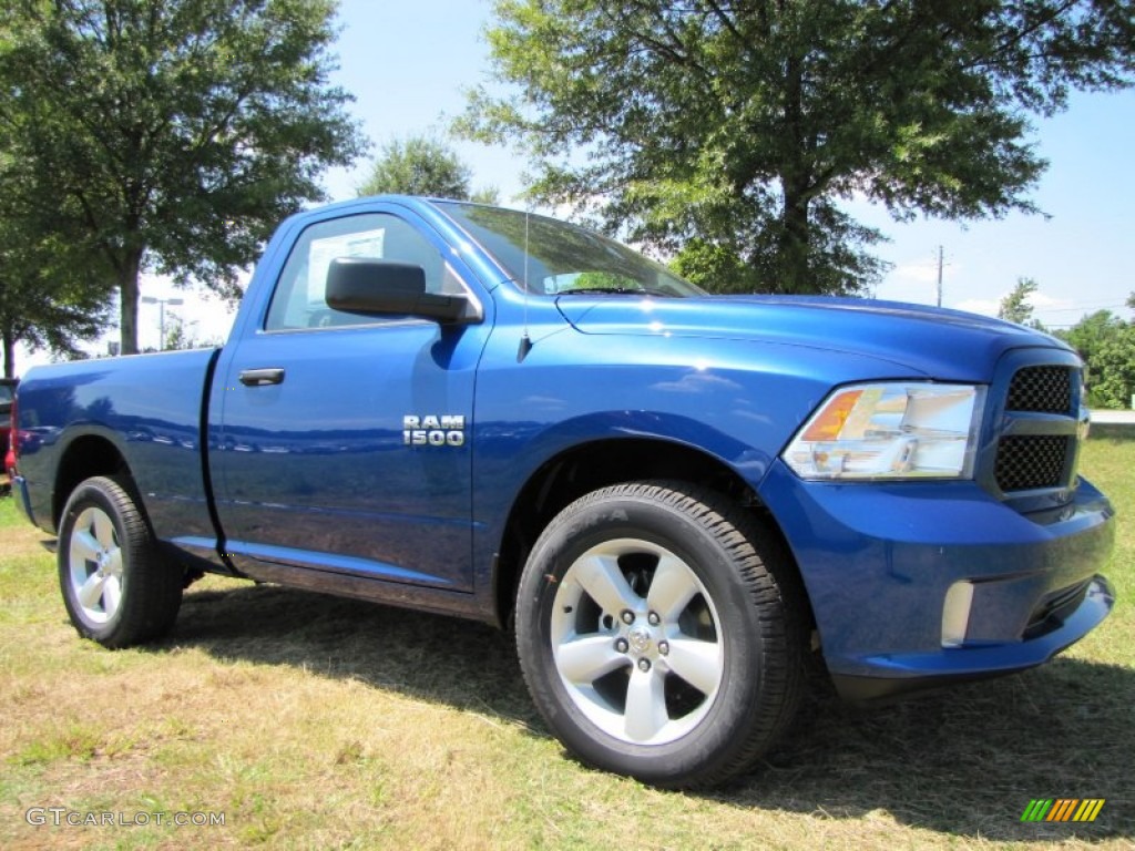 Blue Streak Pearl Coat 2014 Ram 1500 Tradesman Regular Cab Exterior Photo #96779947