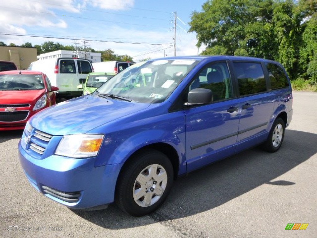 2008 Grand Caravan SE - Marathon Blue Pearl / Dark Slate/Light Shale photo #1