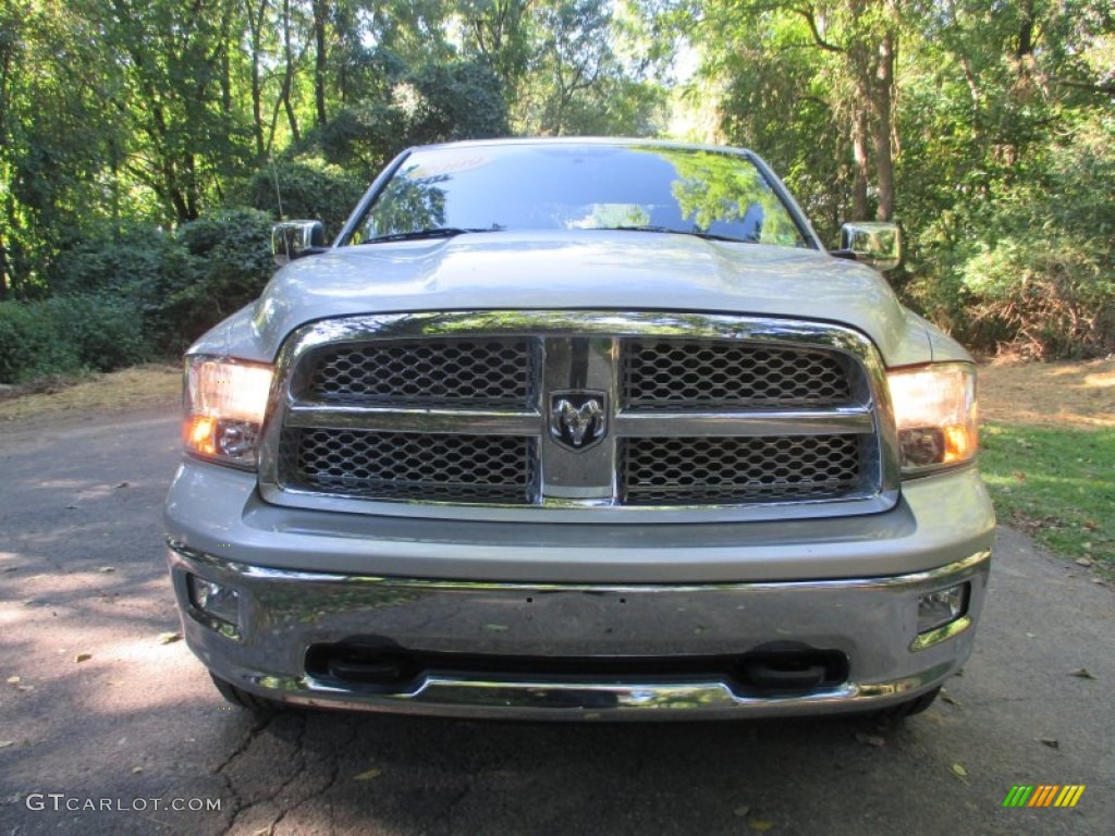 2009 Ram 1500 Laramie Crew Cab 4x4 - Bright Silver Metallic / Dark Slate/Medium Graystone photo #9