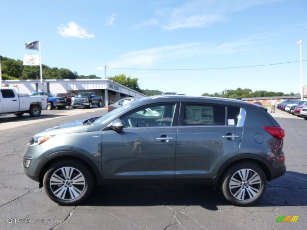 2015 Sportage EX AWD - Sage Green / Black photo #5