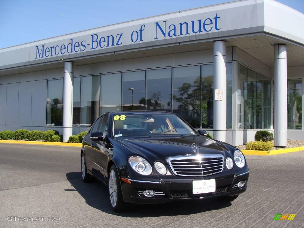 2008 E 350 4Matic Sedan - Black / Cashmere photo #1