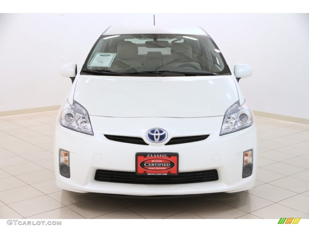 2010 Prius Hybrid IV - Blizzard White Pearl / Bisque photo #2
