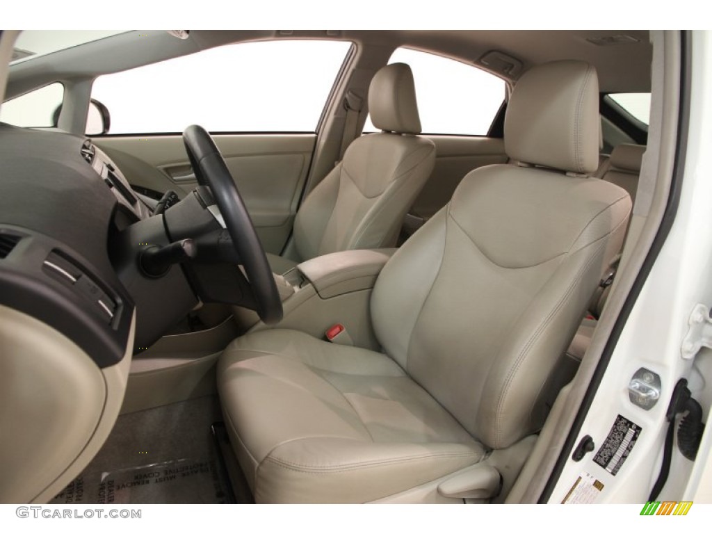 2010 Prius Hybrid IV - Blizzard White Pearl / Bisque photo #6