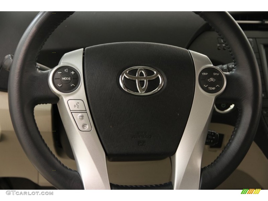 2010 Prius Hybrid IV - Blizzard White Pearl / Bisque photo #7