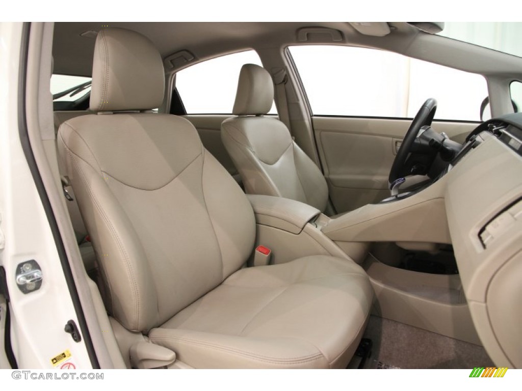 2010 Prius Hybrid IV - Blizzard White Pearl / Bisque photo #33