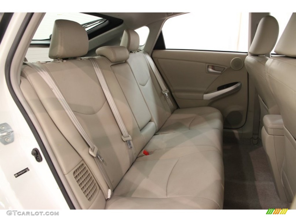 2010 Prius Hybrid IV - Blizzard White Pearl / Bisque photo #34