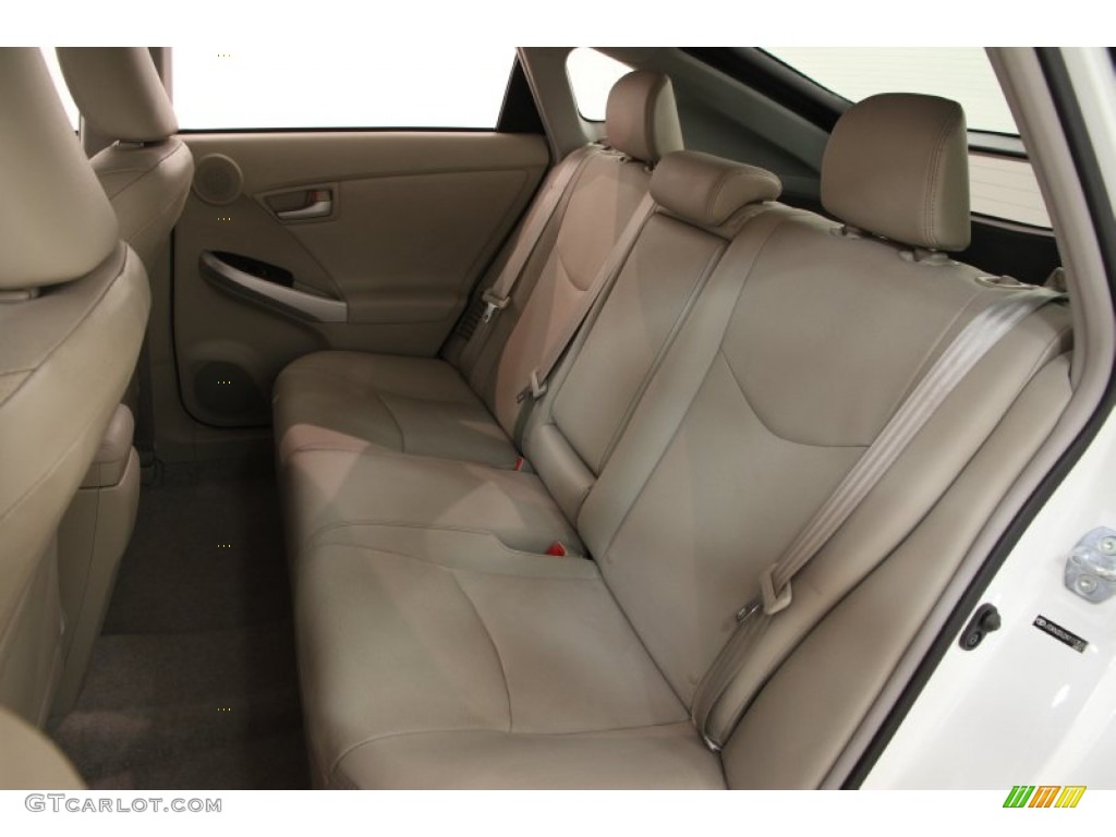 2010 Prius Hybrid IV - Blizzard White Pearl / Bisque photo #35