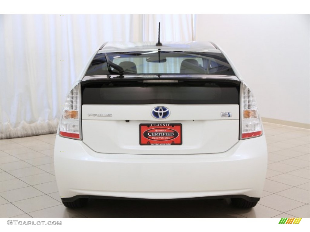 2010 Prius Hybrid IV - Blizzard White Pearl / Bisque photo #36