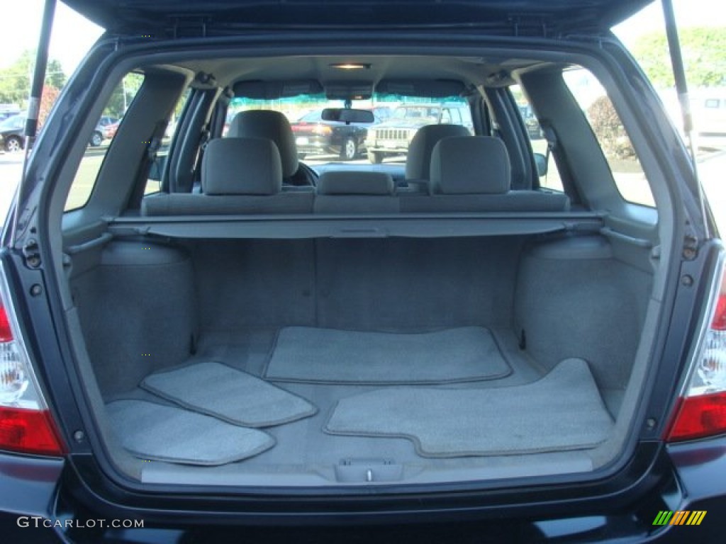 2007 Forester 2.5 X - Obsidian Black Pearl / Graphite Gray photo #6