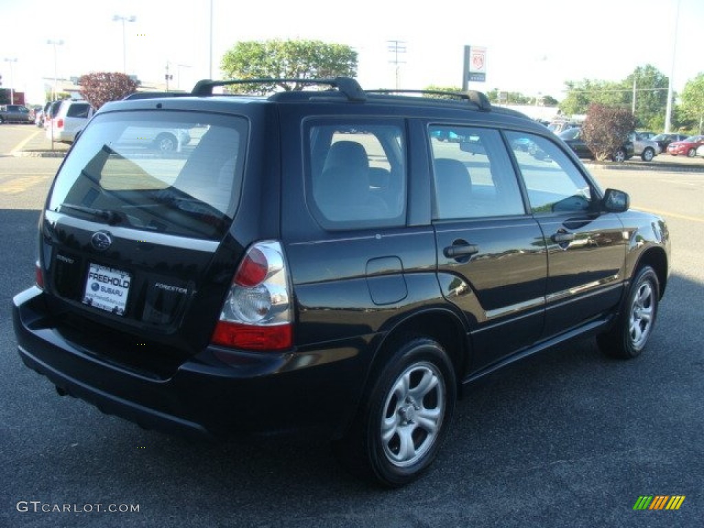 2007 Forester 2.5 X - Obsidian Black Pearl / Graphite Gray photo #7