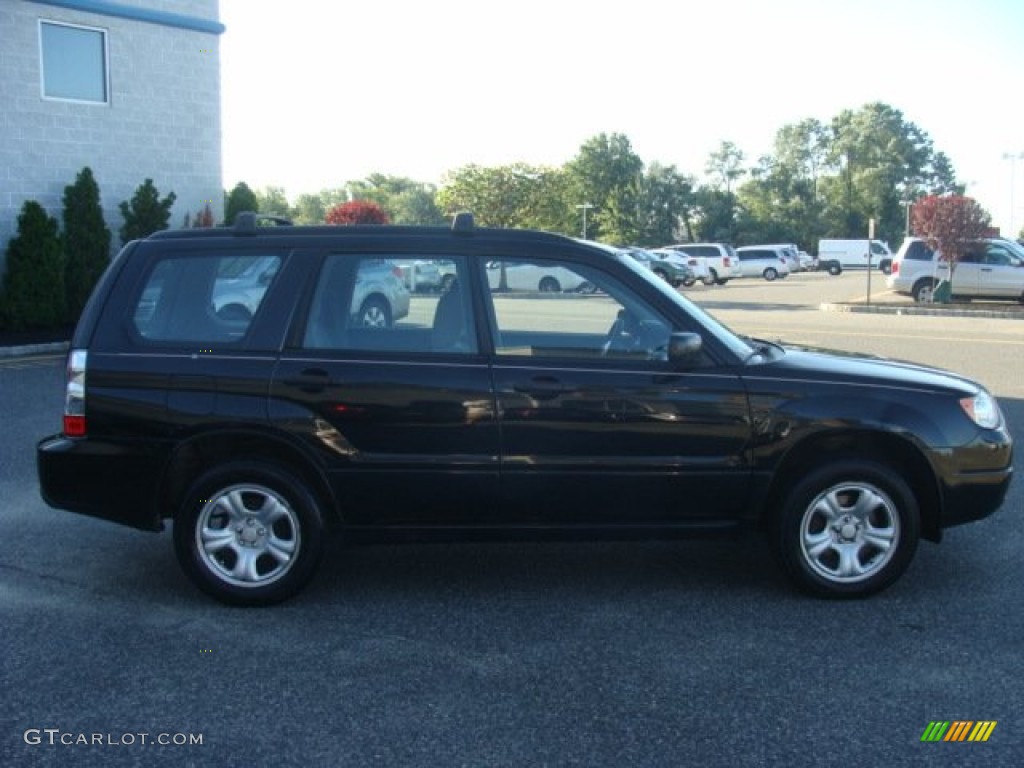 2007 Forester 2.5 X - Obsidian Black Pearl / Graphite Gray photo #8