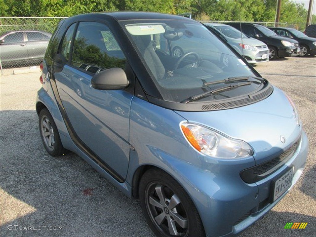 2012 fortwo passion coupe - Light Blue Metallic / Design Black photo #1