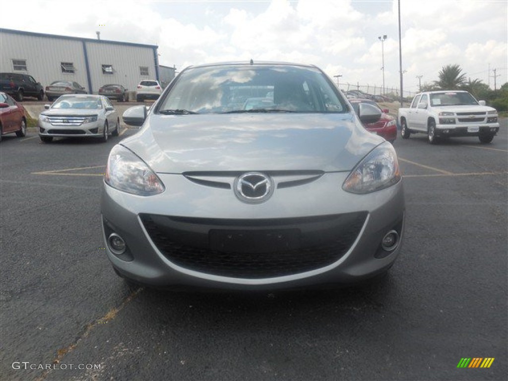 2013 MAZDA2 Touring - Liquid Silver Metallic / Black/Red Piping photo #3