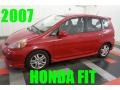 2007 Milano Red Honda Fit Sport  photo #2